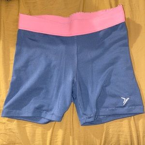 grey and pink spandex